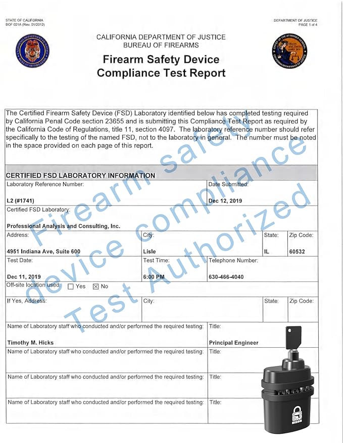 BISON FINGERPRINT TRIGGER LOCK L3 (NEWER MODEL) BISON Fingerprint Trigger Lock